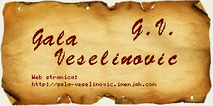 Gala Veselinović vizit kartica